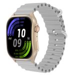   Laxasfit H7 inteligentné hodinky s Bluetooth volaním, meraním pulzu, krokomerom, monitorovaním spánku, zakriveným displejom, na outdoorové športy, strieborné