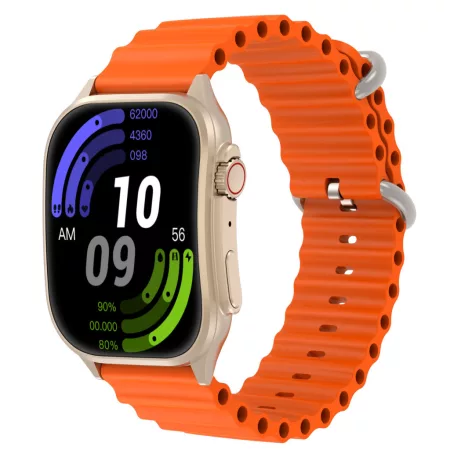 Laxasfit H7 Inteligentné hodinky s funkciou Bluetooth hovorov, meraním pulzu, počítadlom krokov, monitorovaním spánku, zakriveným displejom, určené pre športy v prírode, oranžové Laxasfit H7 Inteligentné hodinky s funkciou Bluetooth hovorov, meraním pulzu, počítadlom krokov, monitorovaním spánku, zakriveným displejom, určené pre športy v prírode, oranžové