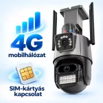   Vonkajšia bezpečnostná kamera PTZ Titan 360° s rozlíšením 8 MP, 4K, 4G a slotom na SIM kartu – iCSee, IP66