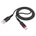 HOCO X59 Victory USB-A–USB-C dátový a nabíjací kábel, 1 m, čierny HOCO X59 Victory USB-A–USB-C dátový a nabíjací kábel, 1 m, čierny