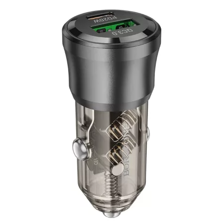Borofone BZ25 Journey 38 W USB-A/USB-C nabíjačka do auta + 1 m kábel USB-C–USB-C, čierna Borofone BZ25 Journey 38 W USB-A/USB-C nabíjačka do auta + 1 m kábel USB-C–USB-C, čierna