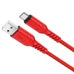   HOCO X59 Victory USB-A–USB-C dátový a nabíjací kábel, 2 m, červený