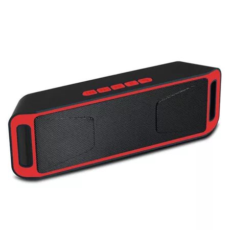 Bluetooth reproduktor Sc208 - červený Bluetooth reproduktor Sc208 - červený